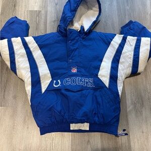 Blue and White Kids Colts Jacket